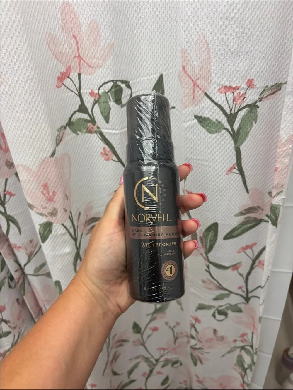Norvell Sunless Dark Self Tanner Mousse with Bronzer 8 fl oz – Instant Natural